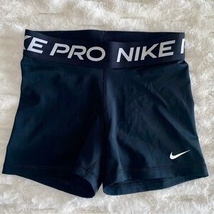 Nike Pro Black Spandex Shorts, SMALL